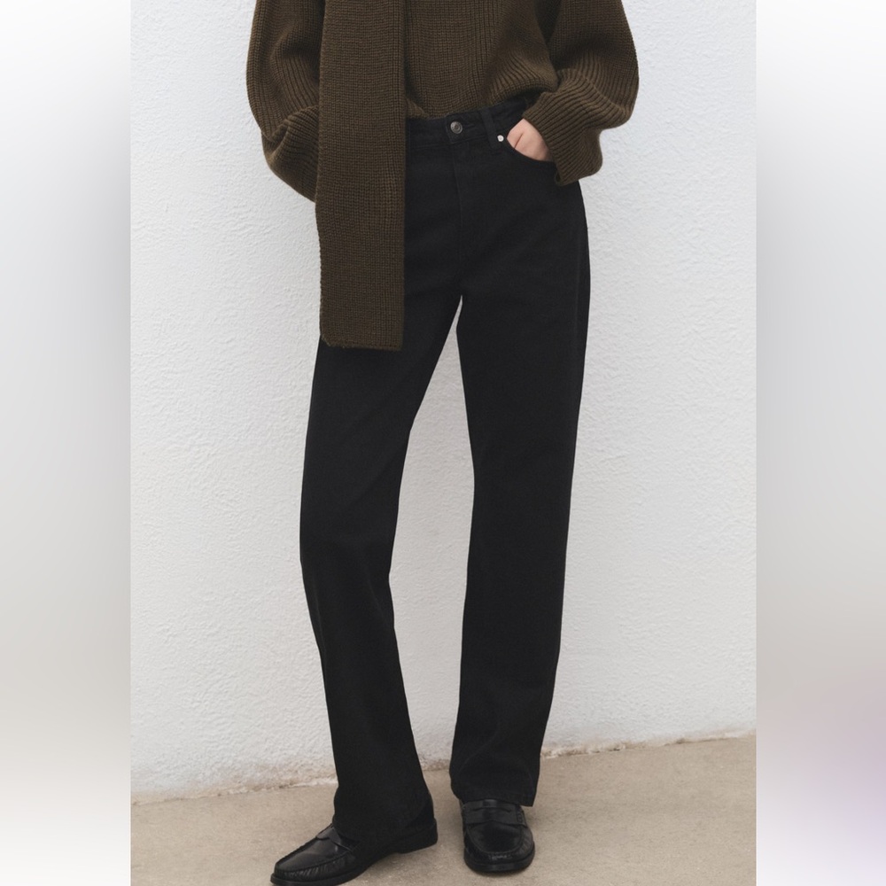 Mango Charcoal Faded Black Matilda Jeans